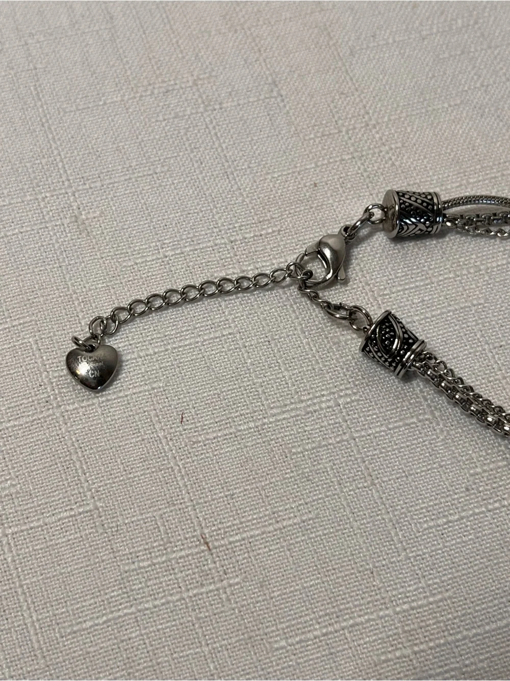 Tocara Polished Silver Tassel Lariat Necklace - like new. 
Multi strand. Rare! - Picture 6 of 7